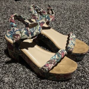 SO Multicolor Braided Women's Sandals